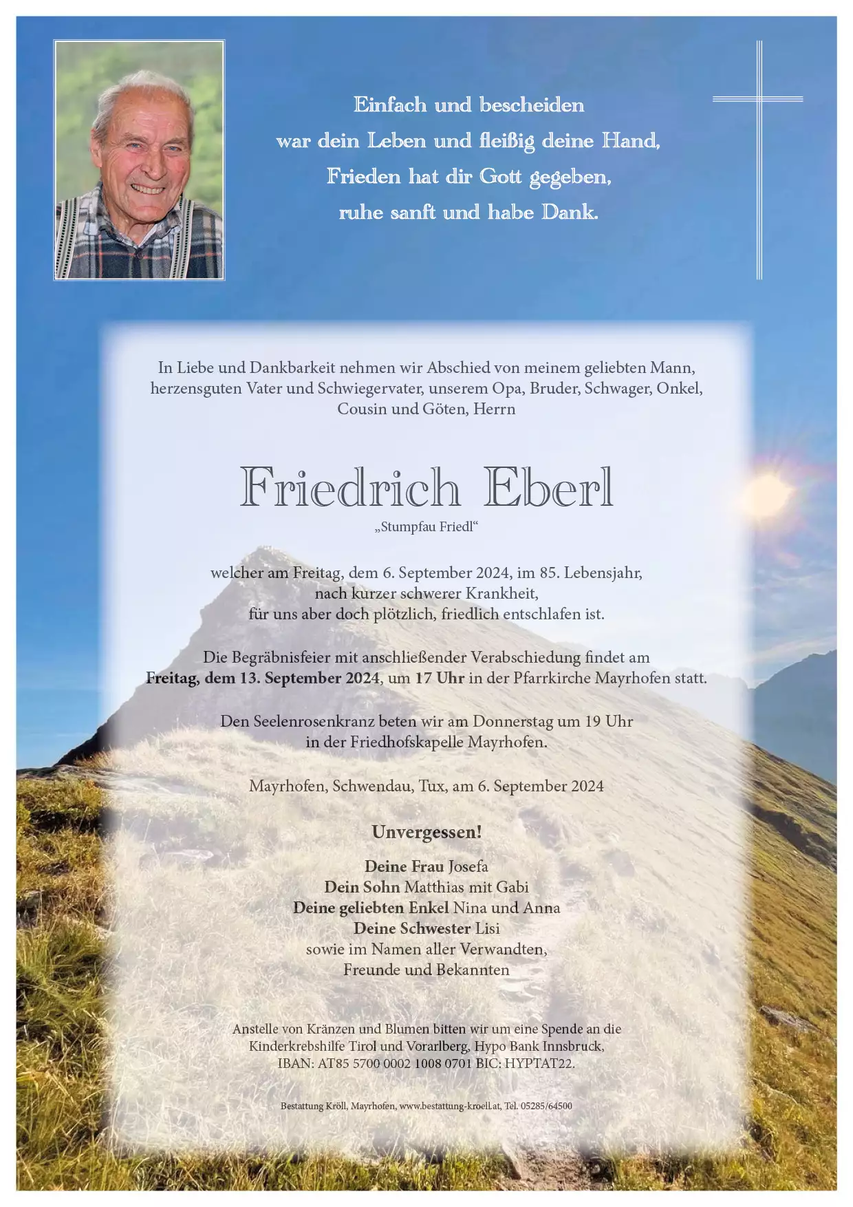 Parte von Friedrich Eberl